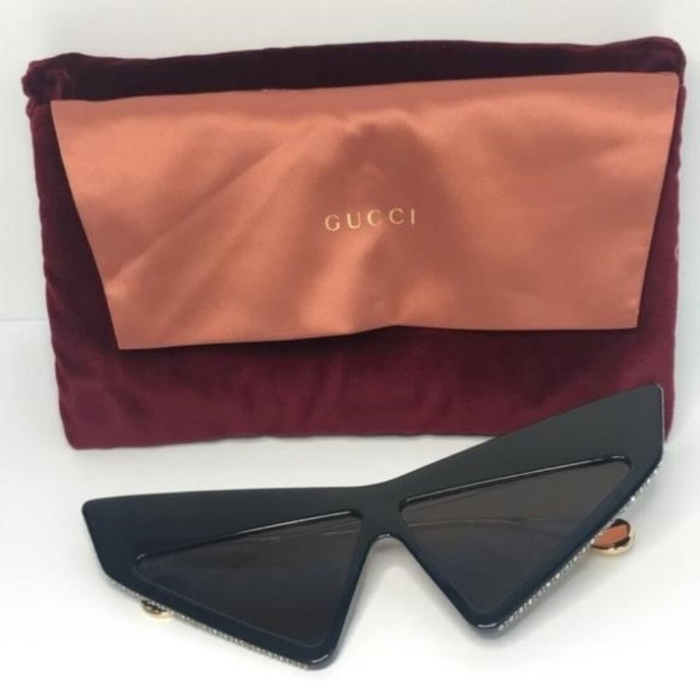 New 💯 Original Gucci Brown Geometric Ladies Sunglasses GG0430S 002 70 - Picture 15 of 16